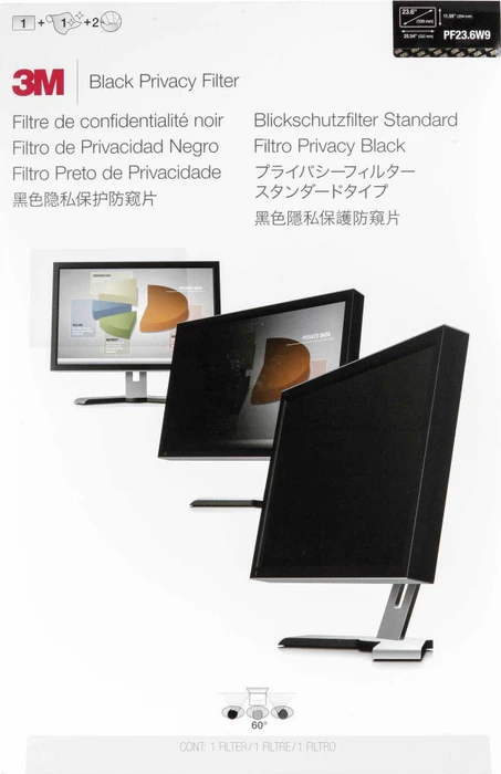 3M PF23.6W9 Display Privacy Filter, 23.6" 16:9