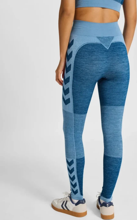 hummel CLEA Seamless Tight Hose lang navy peony/faded denim (Damen)