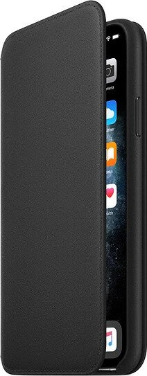 Apple Leder Folio Case für iPhone 11 Pro Max schwarz