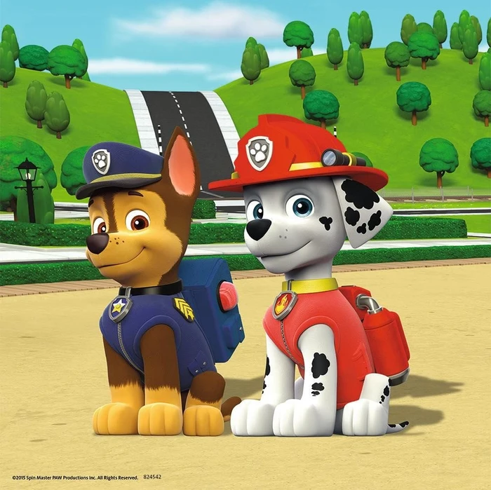 Ravensburger Puzzle Paw Patrol Team auf 4 Pfoten