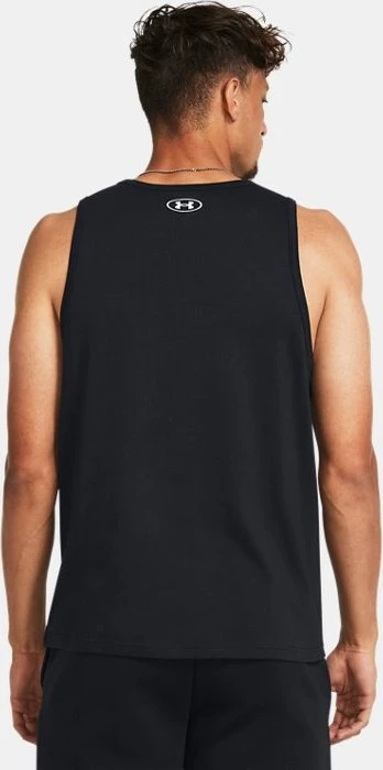 Under Armour Logo Funktionsshirt ärmellos schwarz/weiß (Herren)