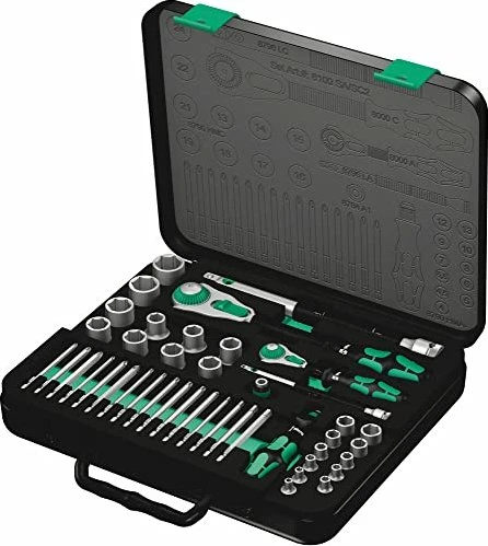 Wera 8001 SA/SC 2 Zyklop Speed Bitset/Steckschlüsselsatz inkl. Koffer, 43-tlg.