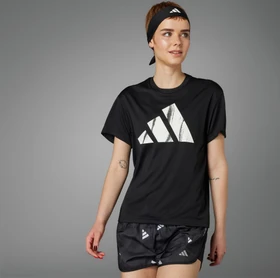 adidas Run It Brand Love T-Shirt kurzarm schwarz (Damen)