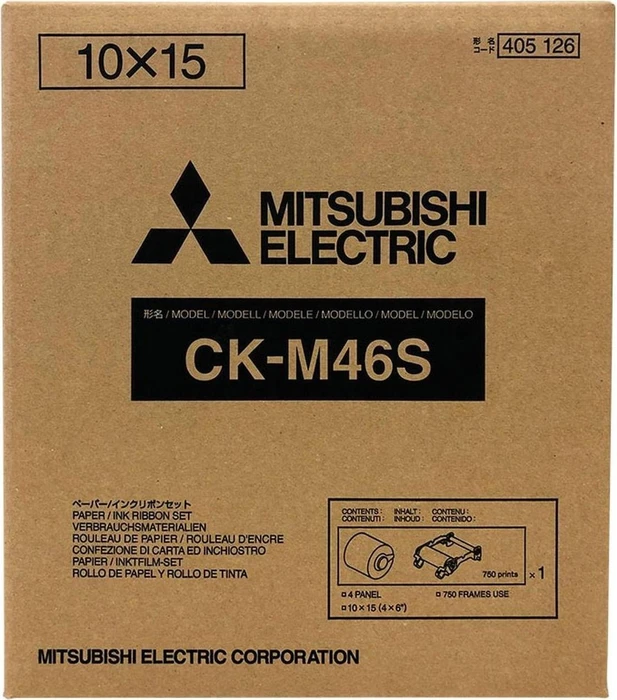 Mitsubishi CK-M46S Fotopapier, 10x15cm, 750 Blatt