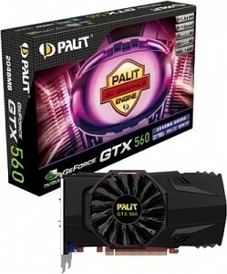 Palit GeForce GTX 560, 2GB GDDR5, VGA, 2x DVI, HDMI