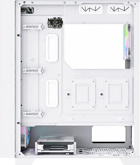 Montech Air 1000 Premium White, weiß, Glasfenster