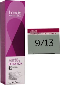 Londa Professional Permanent Color Crème 9/13 lichtblond asch-gold, 60ml