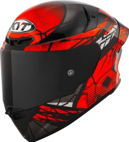 KYT TT-Revo Combustion matt schwarz/weiß/rot