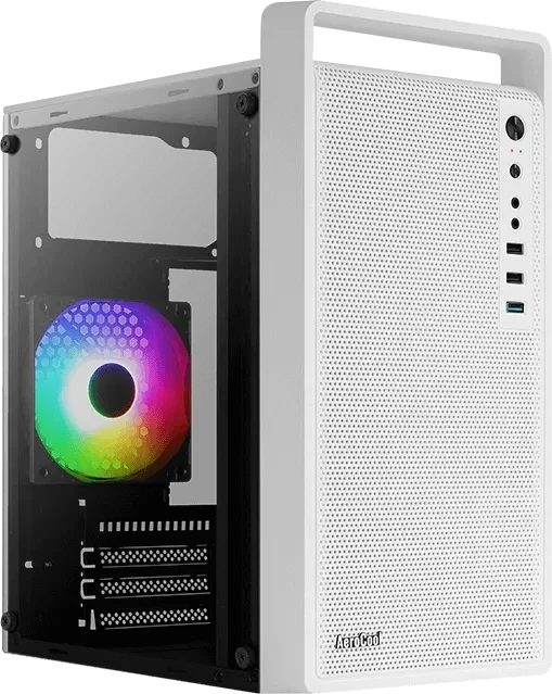 AeroCool CS-109 [V1] White, Glasfenster