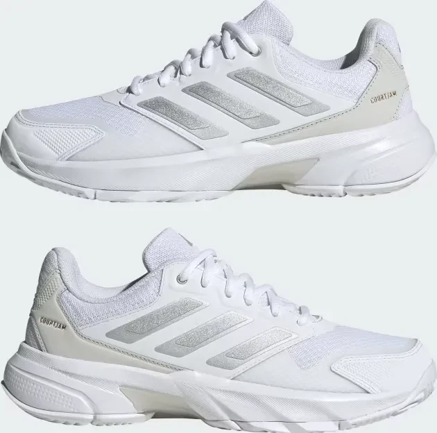 adidas Courtjam Control 3 cloud white/silver metallic/grey one (Herren)
