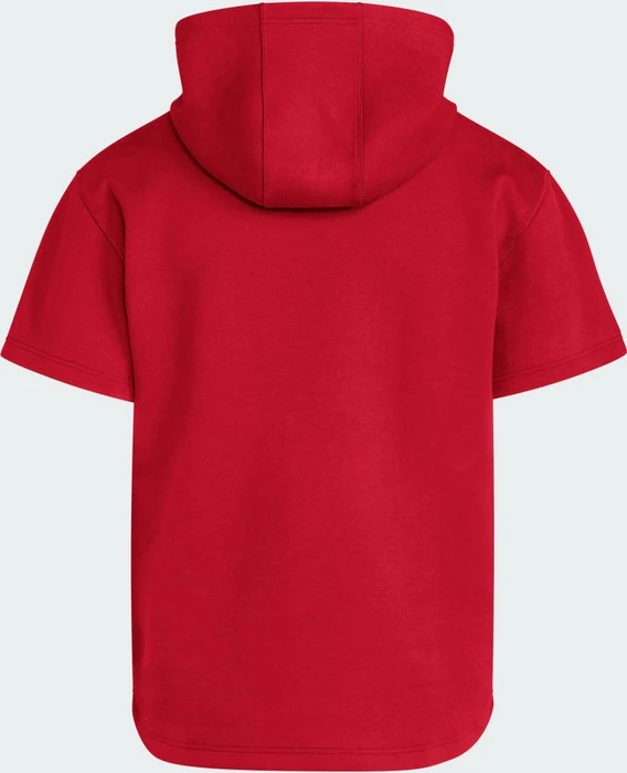 adidas Dugout Short Sleeve Hoodie team power red