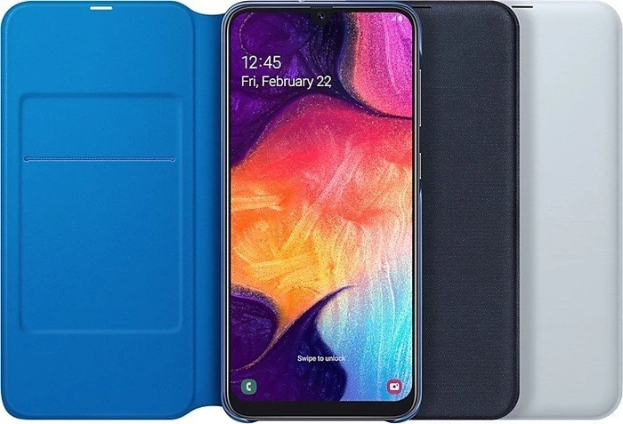 Samsung Wallet Cover für Galaxy A50 weiß