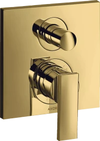 Hansgrohe Axor Citterio Einhebel-Wannenmischer mit integrierter Sicherungskombination polished goldoptik