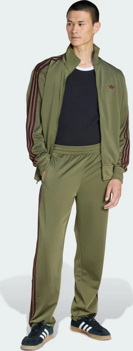 adidas Firebird Trainingshose lang focus olive/maroon (Herren)