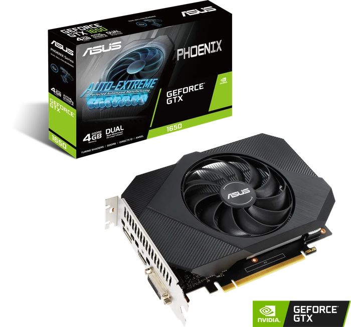 ASUS Phoenix GeForce GTX 1650 P, PH-GTX1650-4GD6-P, 4GB GDDR6, DVI, HDMI, DP