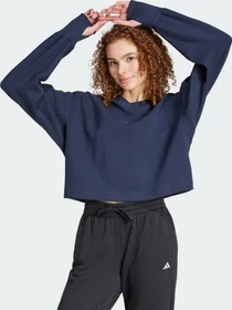 adidas ALL SZN Ribbed V-Neck Sweatshirt legend ink (Damen)