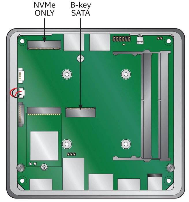 ASUS NUC 11 Pro Kit - Tall - Tiger Canyon - NUC11TNHi3 / BNUC11TNHI30002, EU-Netzkabel