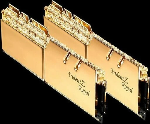 G.Skill Trident Z Royal gold UDIMM 64GB Kit, DDR4-4000, CL15-16-16-36
