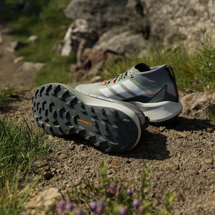adidas Terrex Agravic GTX Trail silver green/cloud white/preloved fig (Damen)