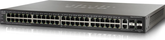 Cisco SG500 Rackmount Gigabit Managed Stacking Switch, 48x RJ-45, 2x RJ-45/SFP