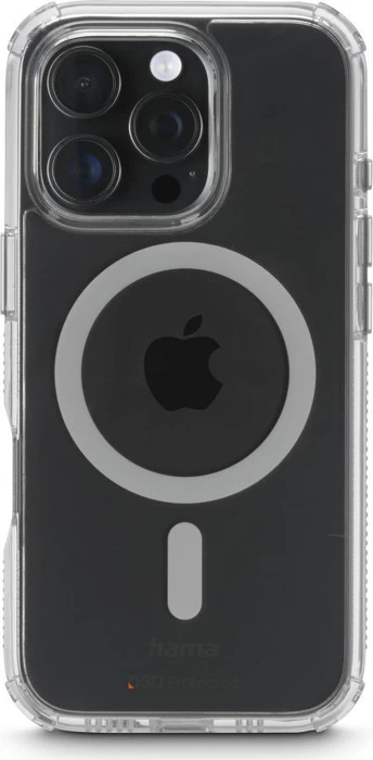 Hama Handyhülle MagCase Extreme Protect für Apple iPhone 16 Pro transparent