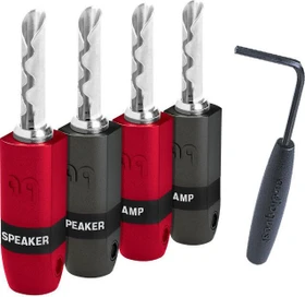 Audioquest SureGrip300 BFA/Banana Kabelschuhstecker silber