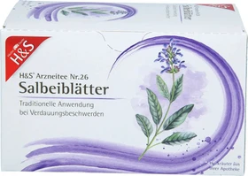 H&S Nr.26 Salbeiblätter Arzneitee Beutel, 20 Stück