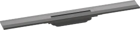 Hansgrohe RainDrain Flex Fertigset Duschrinne 700 kürzbar zur Wandmontage, brushed black chrome