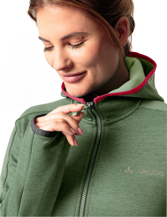 Vaude Valsorda Fleece Hoodie Funktionsjacke willow green (Damen)