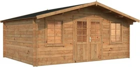 Palmako Klara 17m² Gartenhaus hellbraun tauchgrundiert