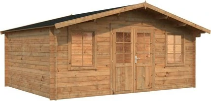 Palmako Klara 17m² Gartenhaus hellbraun tauchgrundiert