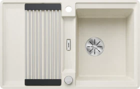 Blanco Adira 45 S-F InFino Becken reversibel mit Ablauffernbedienung softweiß