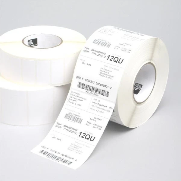 Zebra Thermoetiketten Z-Perform 1000T, 102x127mm, weiß, unbeschichtet, 4er-Pack (4608 Etiketten)