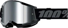 100% Strata2 Schutzbrille black/mirror silver lens (Junior)