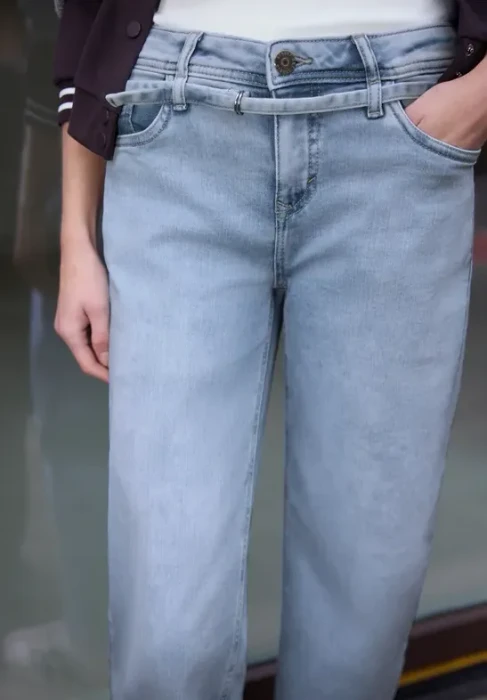Street One Studio Wide Leg Jeans light blue wash (Damen)