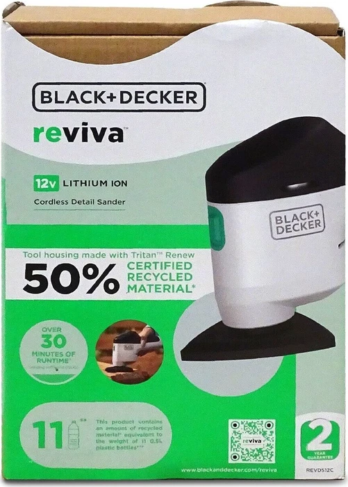 Black&Decker REVDS12C reviva Akku-Deltaschleifer inkl. Akku 1.5Ah