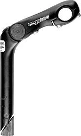 Ergotec Kobra Vario 25.4mm/1" Vorbau 110mm schwarz sandgestrahlt/silber