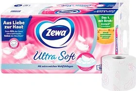 Zewa Ultra Soft Toilettenpapier 4-lagig weiß,    16 Rollen