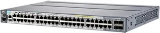 HPE Aruba 2920 48G Rackmount Gigabit Managed Stacking Switch, 44x RJ-45, 4x RJ-45/SFP, 2x Erweiterungsslot, 370W PoE+