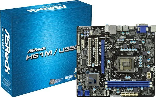 ASRock H61M/U3S3 (Intel 1155)