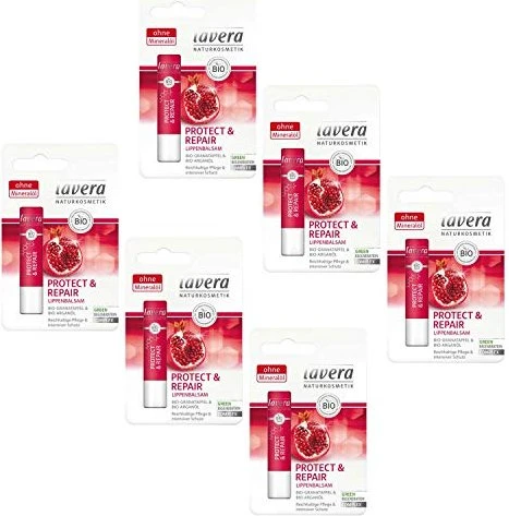 Lavera Protect & Repair Bio-Granatapfel & Bio-Paranuss Lippenbalsam, 4.5g
