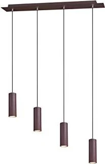 Trio Marley Pendelleuchte 4-flammig rostfarben