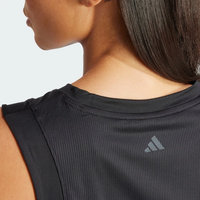 adidas Studio Funktionsshirt ärmellos black/grey six (Damen)