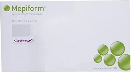 Mölnlycke Mepiform Narbenverband, 10 x 18cm, 5 Stück