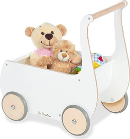 Pinolino Puppenwagen Mette Lauflernwagen weiß