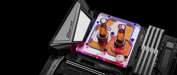 EK Water Blocks Quantum Line EK-Quantum Momentum MSI Z390 MEG Godlike D-RGB Monoblock, Nickel, Acryl