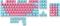 Mountain Mineral Keycap Set, Kunststoff (PBT) Double-Shot, blau/rosa, 113 Tasten (104+9), ANSI-US Vorschaubild