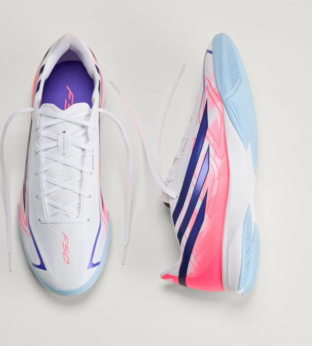 adidas F50 Hyperfast League cloud white/solar purple/solar turbo