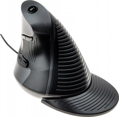 Dacomex V200U Vertical Mouse, schwarz, USB