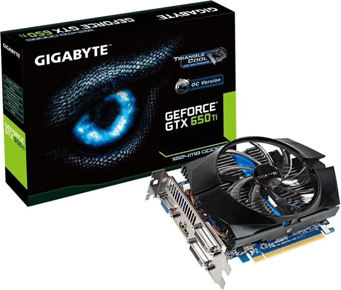 GIGABYTE GeForce GTX 650 Ti Windforce, 1GB GDDR5, VGA, 2x DVI, HDMI